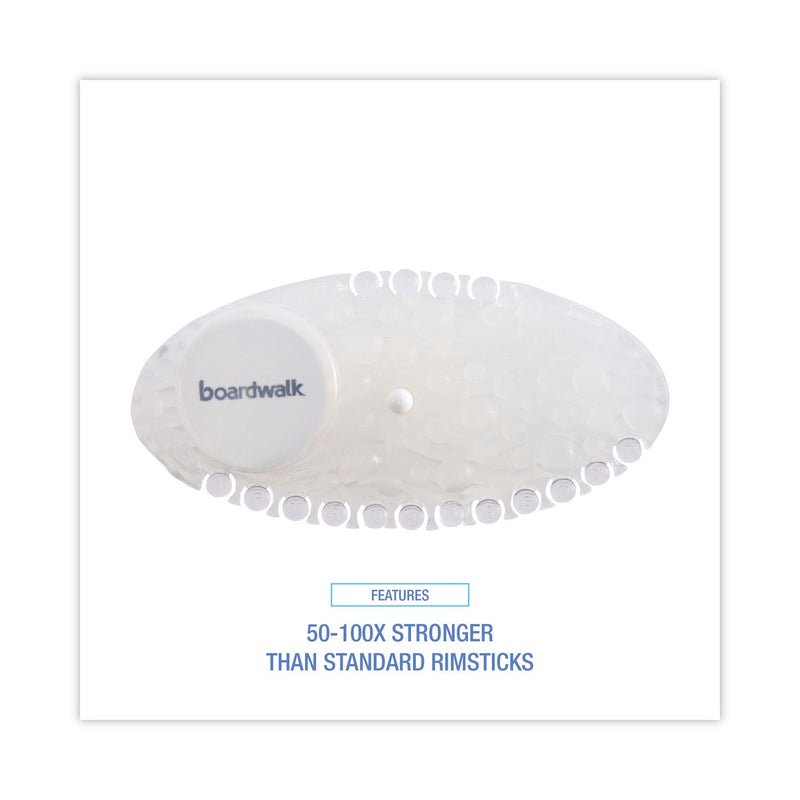 Boardwalk Curve Air Freshener, Mango, Solid, Clear, 10/Box