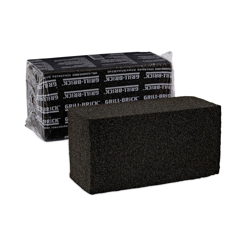 Boardwalk Grill Brick, 8 x 4, Black, 12/Carton