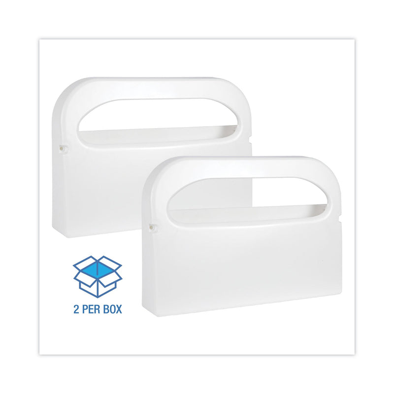 Boardwalk Toilet Seat Cover Dispenser, 16 x 3 x 11.5, White, 2/Box