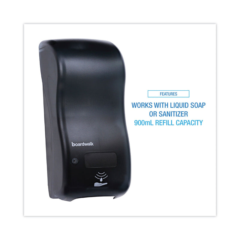 Boardwalk Bulk Fill Soap Dispenser, 900 mL, 5.5 x 4 x 12, Black
