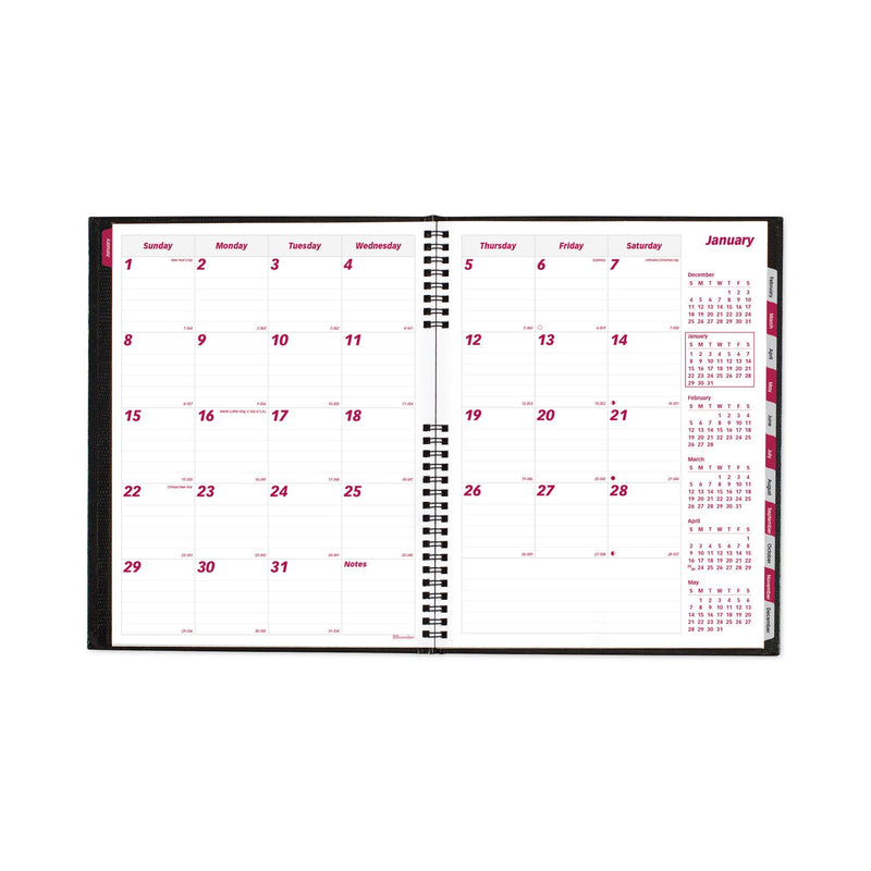 Brownline CoilPro 14-Month Ruled Monthly Planner, 11 x 8.5, Black Cover, 14-Month (Dec to Jan): 2022 to 2024
