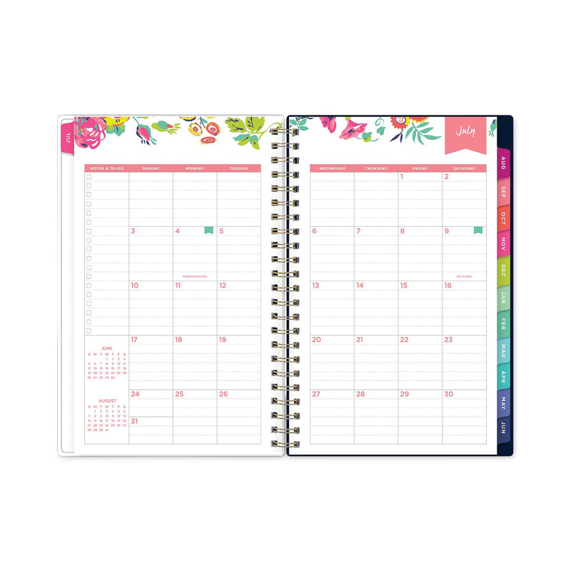 Blue Sky Day Designer Peyton Create-Your-Own Cover Weekly/Monthly Planner, Floral, 8 x 5, Navy, 12-Month (July-June): 2022 to 2023