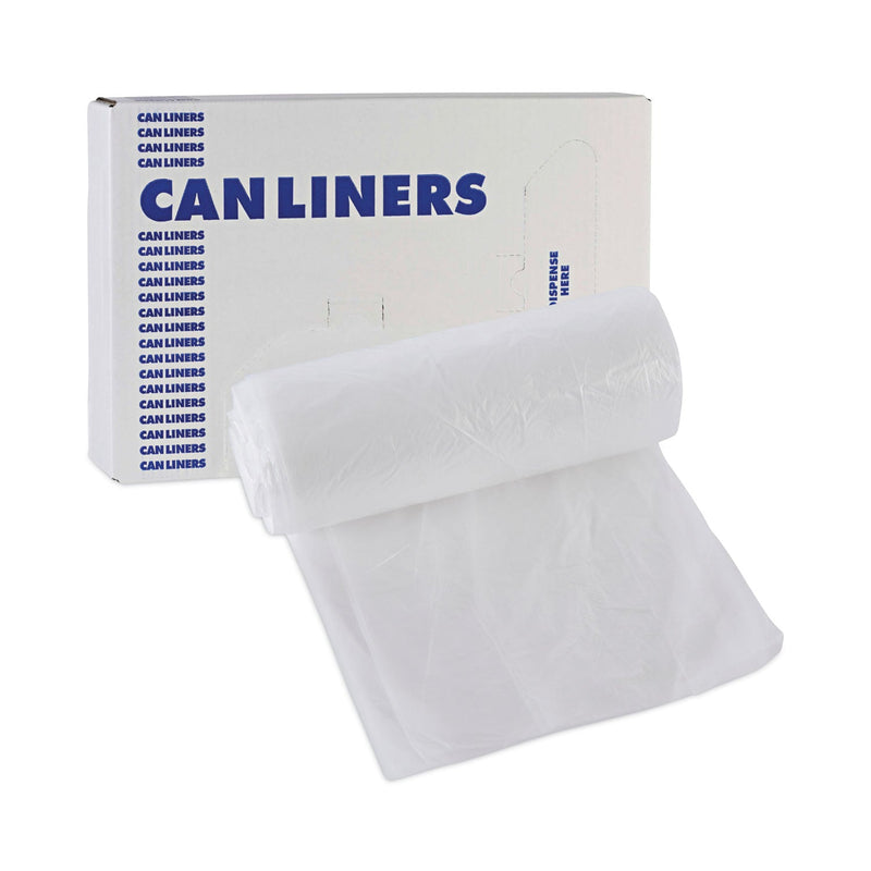 Boardwalk High-Density Can Liners, 10 gal, 6 microns, 24" x 23", Natural, 1,000/Carton