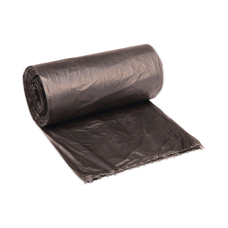 Boardwalk High-Density Can Liners, 45 gal, 19 microns, 40" x 46", Black, 150/Carton