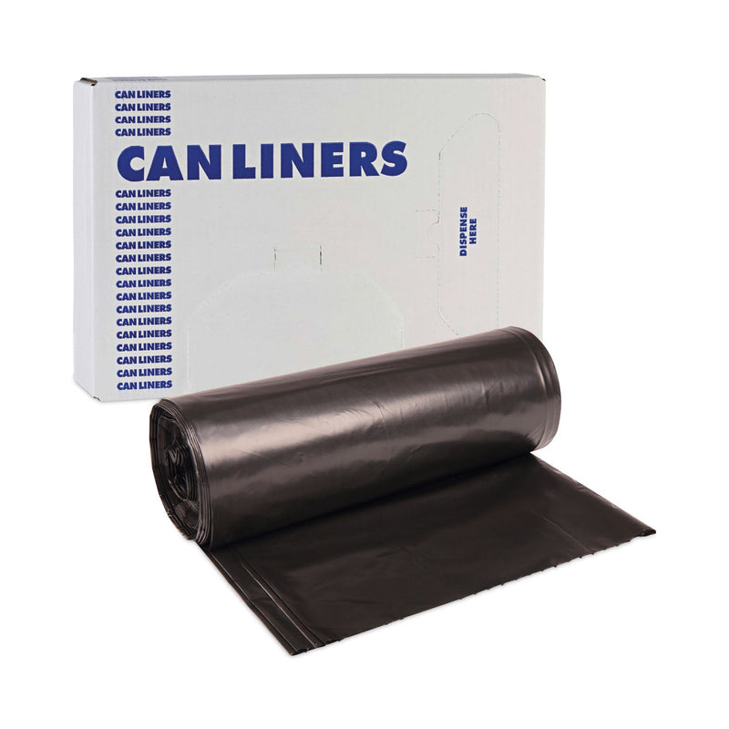 Boardwalk High-Density Can Liners, 56 gal, 19 microns, 43" x 47", Black, 150/Carton
