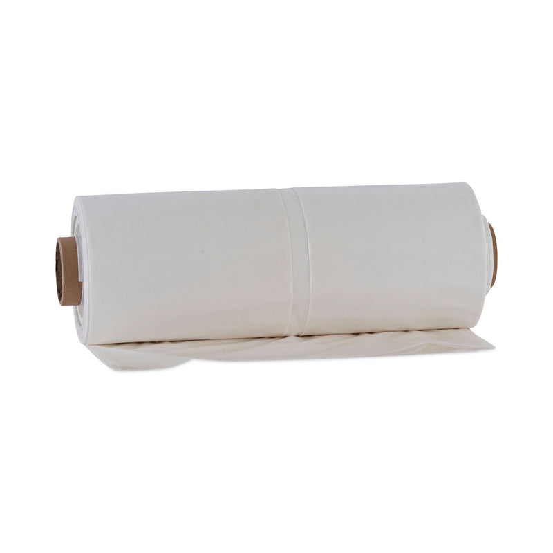 Boardwalk Industrial Drum Liners Rolls, 60 gal, 2.7 mil, 38 x 63, Clear, 1 Roll of 50 Bags