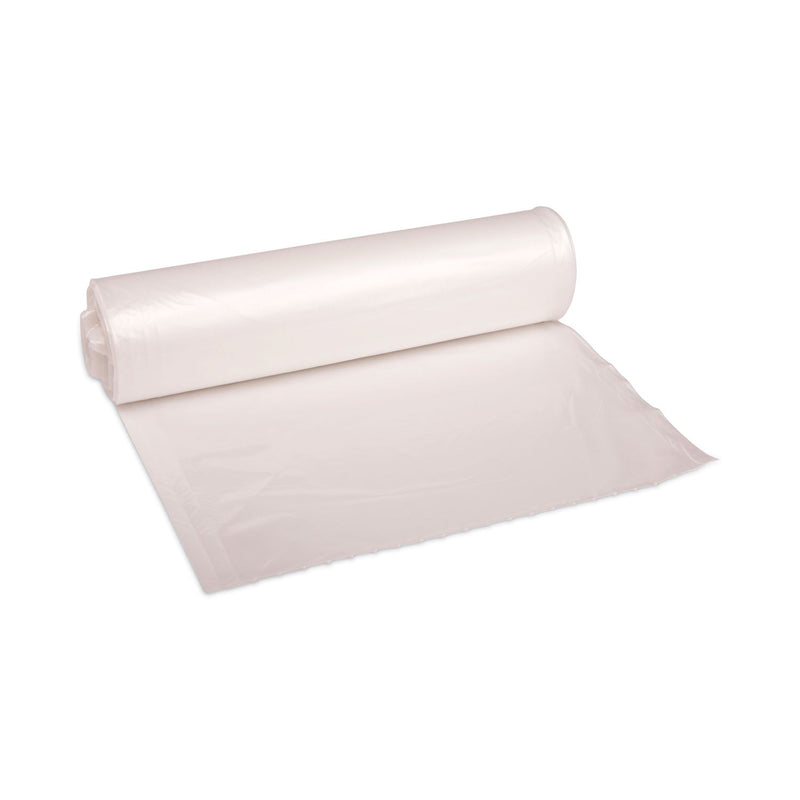 Boardwalk High Density Industrial Can Liners Coreless Rolls, 30 gal, 16 microns, 30 x 37, Natural, 20 Rolls 25 Bags