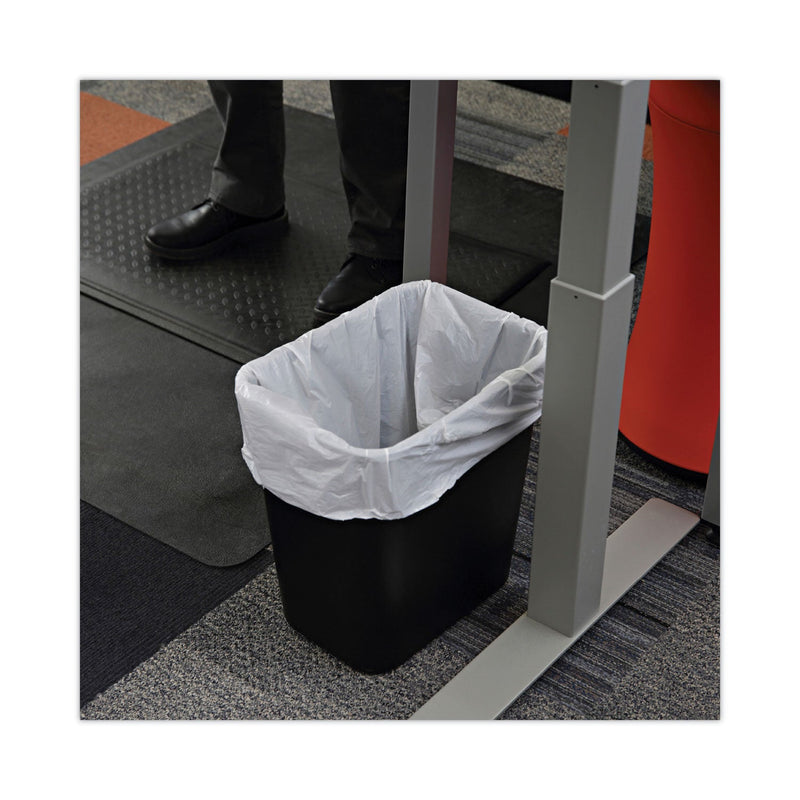 Boardwalk Linear Low Density Industrial Can Liners, 16 gal, 0.5 mil, 24 x 32, White, 500/Carton