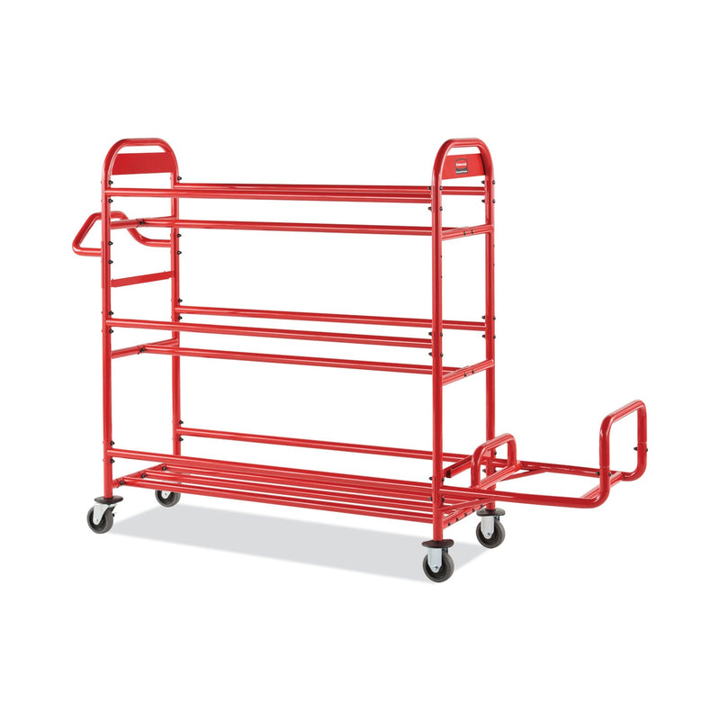 Rubbermaid Tote Picking Cart Storage Bracket, For Use w/Rubbermaid Commercial Tote Picking Cart, Tubular Steel, 18.5 x 21.7 x 13.9, Red