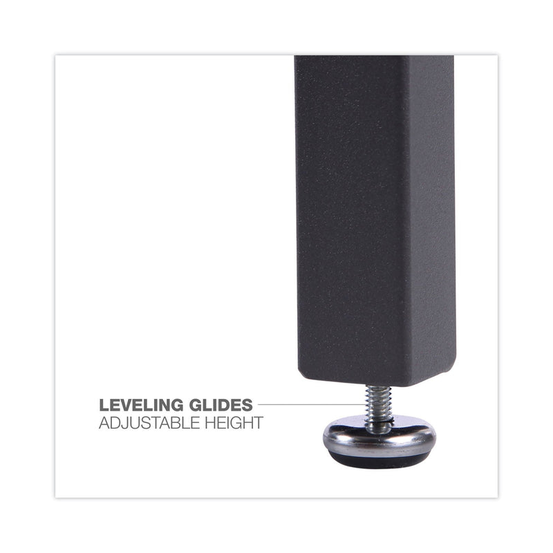 Alera Industrial Series Table Desk, 47.25" x 23.63" x 29.5", Modern Walnut