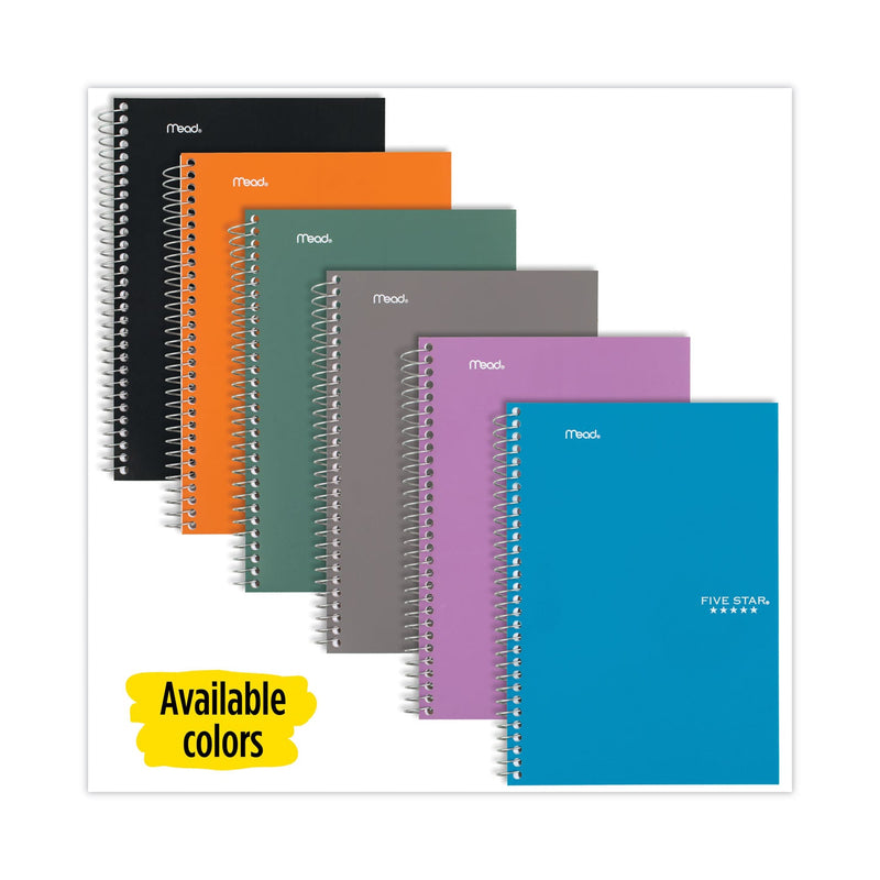 Five Star Wirebound Notebook, 2 Subject, Medium/College Rule, Randomly Assorted Covers, 9.5 x 6, 100 Sheets