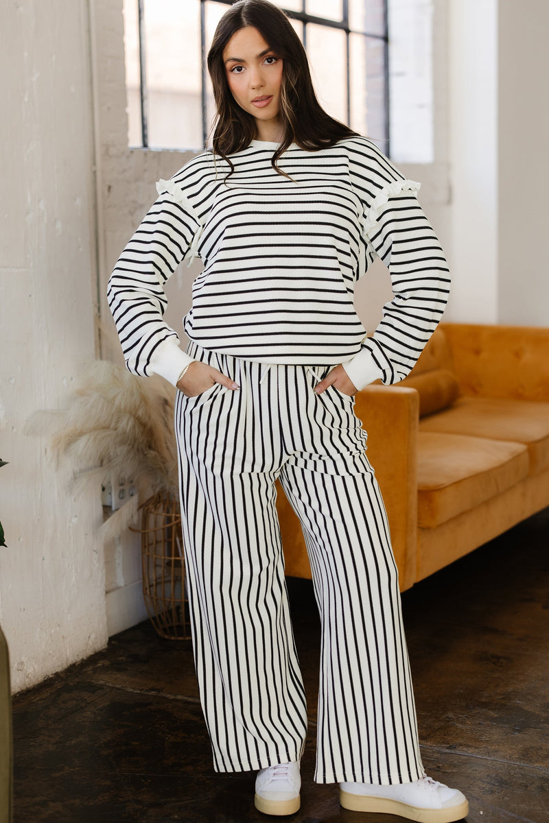 Stella Trim Drop Shoulder Lounge Set