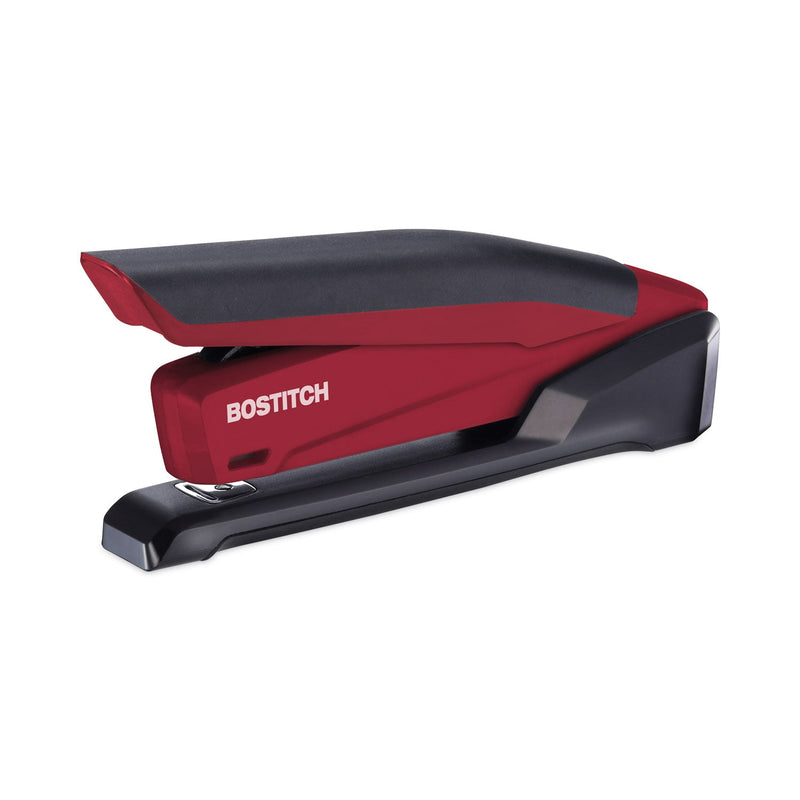 Bostitch InPower Spring-Powered Desktop Stapler, 20-Sheet Capacity, Red