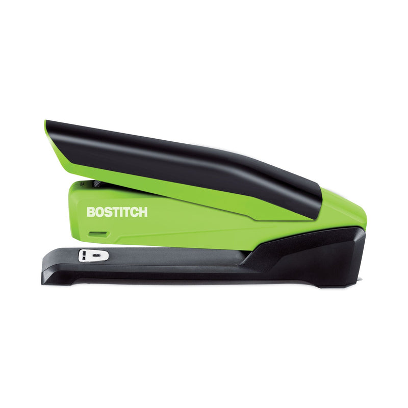 Bostitch InPower Spring-Powered Desktop Stapler, 20-Sheet Capacity, Green