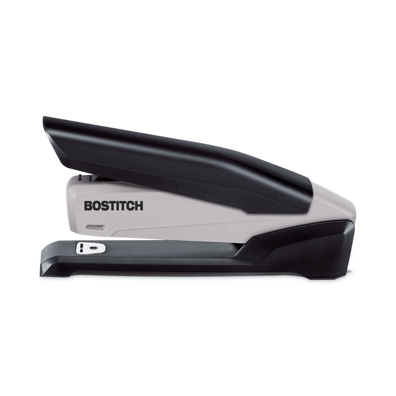 Bostitch EcoStapler Spring-Powered Desktop Stapler, 20-Sheet Capacity, Black/Gray