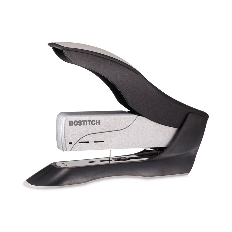 Bostitch Spring-Powered Premium Heavy-Duty Stapler, 100-Sheet Capacity, Black/Silver