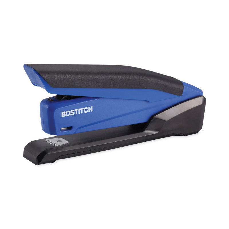 Bostitch InPower Spring-Powered Desktop Stapler, 20-Sheet Capacity, Blue