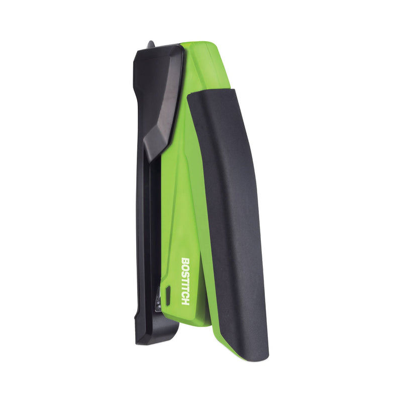 Bostitch InPower Spring-Powered Desktop Stapler, 20-Sheet Capacity, Green