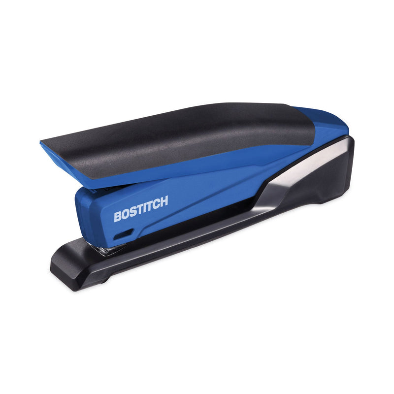Bostitch InPower Spring-Powered Desktop Stapler, 20-Sheet Capacity, Blue
