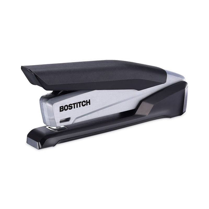 Bostitch InPower Spring-Powered Premium Desktop Stapler, 20-Sheet Capacity, Black/Gray