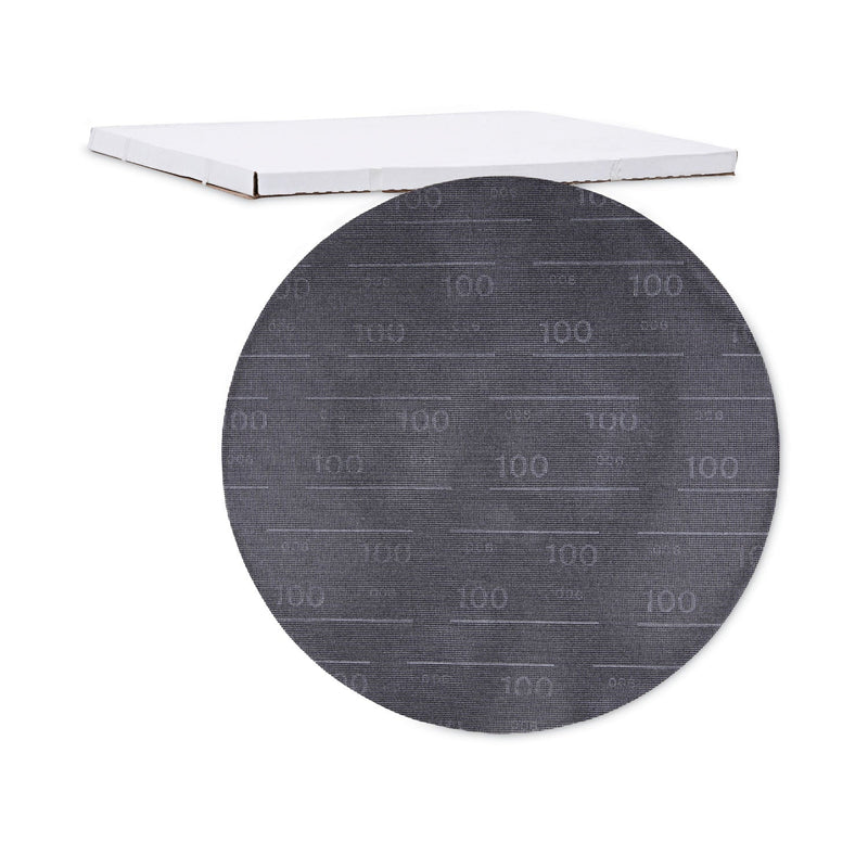 Boardwalk Sanding Screens, 20" Diameter, 100 Grit, Black, 10/Carton