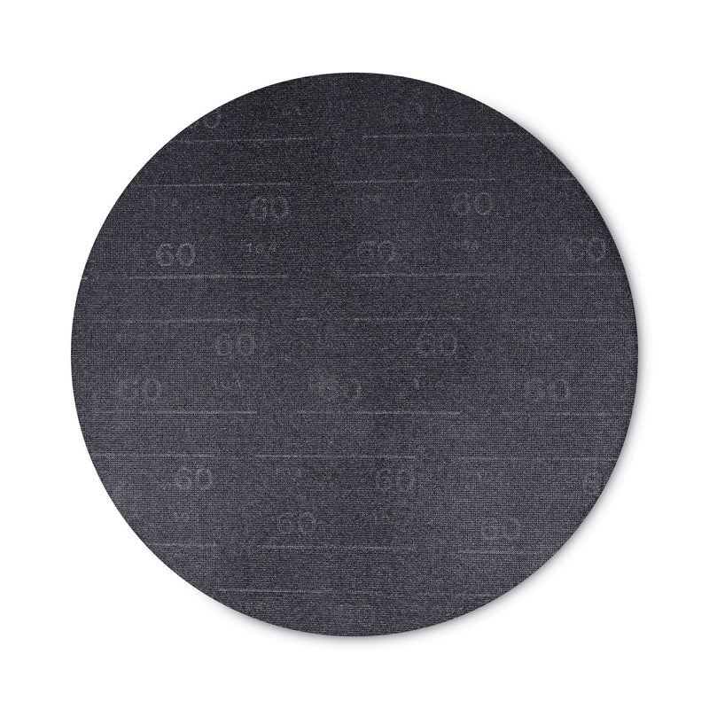 Boardwalk Sanding Screens, 20" Diameter, 60 Grit, Black, 10/Carton