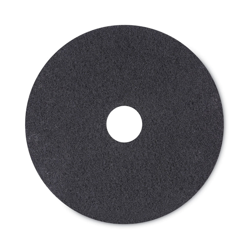 Boardwalk High Performance Stripping Floor Pads, 20" Diameter, Black, 5/Carton
