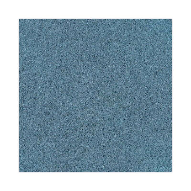 Boardwalk Burnishing Floor Pads, 20" Diameter, Aqua, 5/Carton