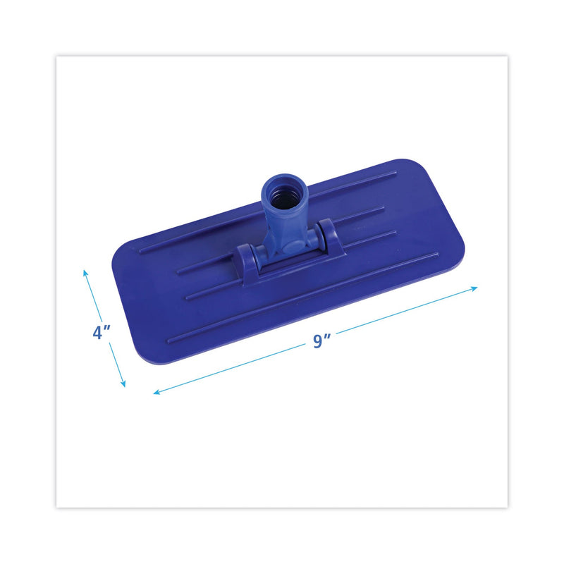 Boardwalk Swivel Pad Holder, Plastic, Blue, 4 x 9, 12/Carton