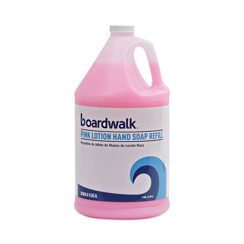 Boardwalk Mild Cleansing Pink Lotion Soap, Cherry Scent, Liquid, 1 gal Bottle