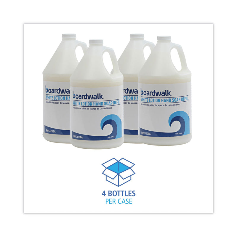 Boardwalk Mild Cleansing Lotion Soap, Cherry Scent, Liquid, 1 gal Bottle, 4/Carton