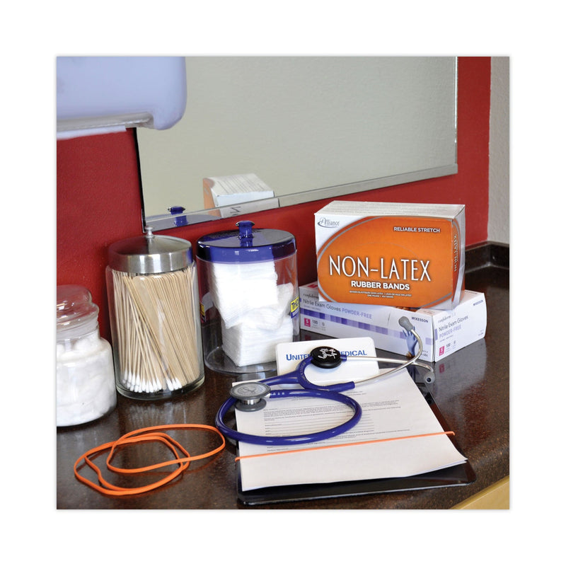 Alliance Non-Latex Rubber Bands, Size 117B, 0.04" Gauge, Orange, 1 lb Box, 250/Box