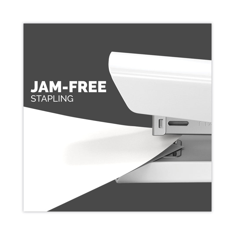 Fellowes LX820 Classic Full Strip Stapler, 20-Sheet Capacity, White