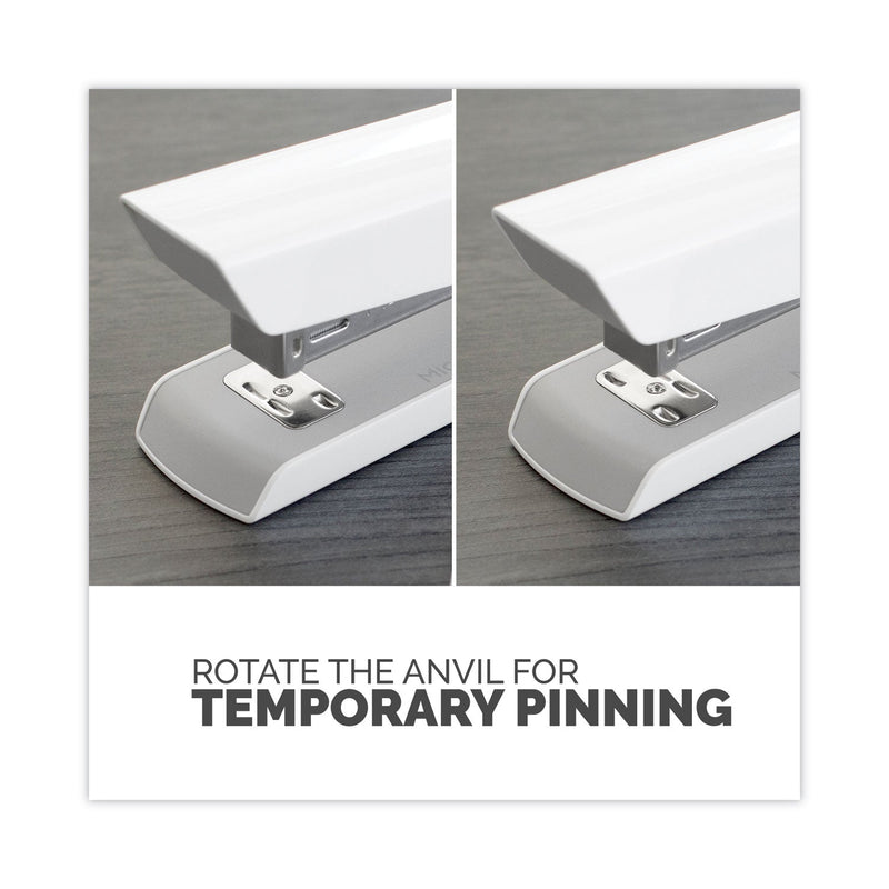 Fellowes LX820 Classic Full Strip Stapler, 20-Sheet Capacity, White