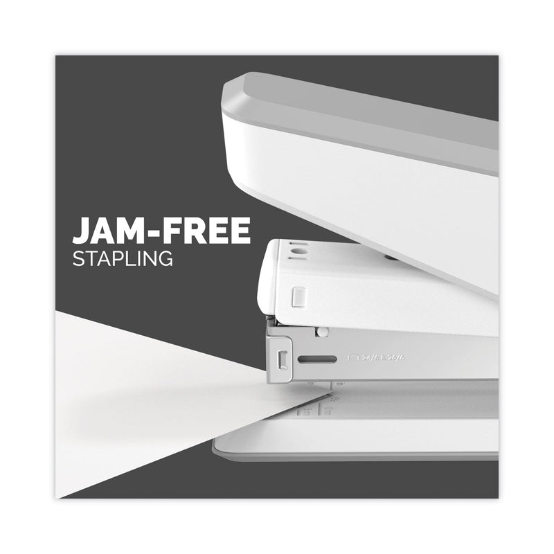 Fellowes LX850 EasyPress Full Strip Stapler, 25-Sheet Capacity, White