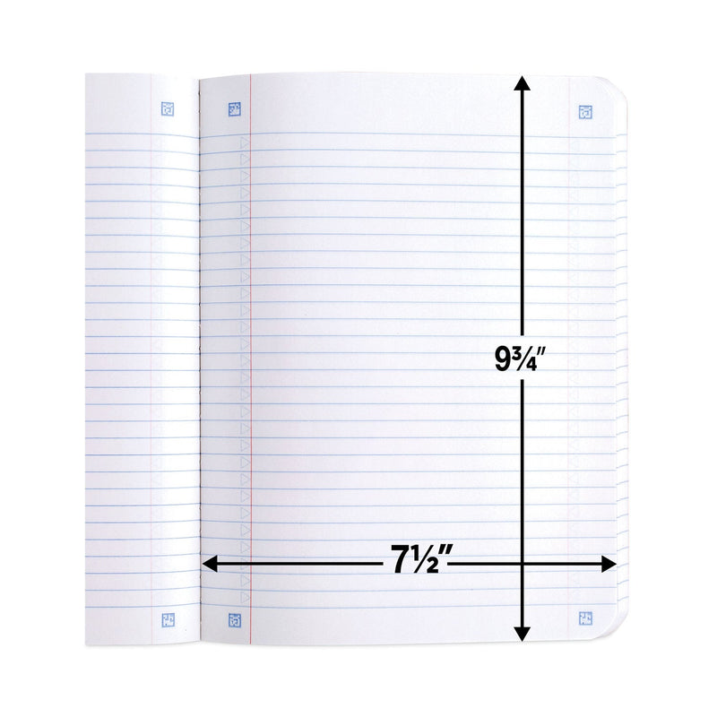 Five Star Composition Book, Medium/College Rule, Randomly Assorted Covers (Black/Blue/Green/Red/Yellow), 9.75 x 7.5, 100 Sheets