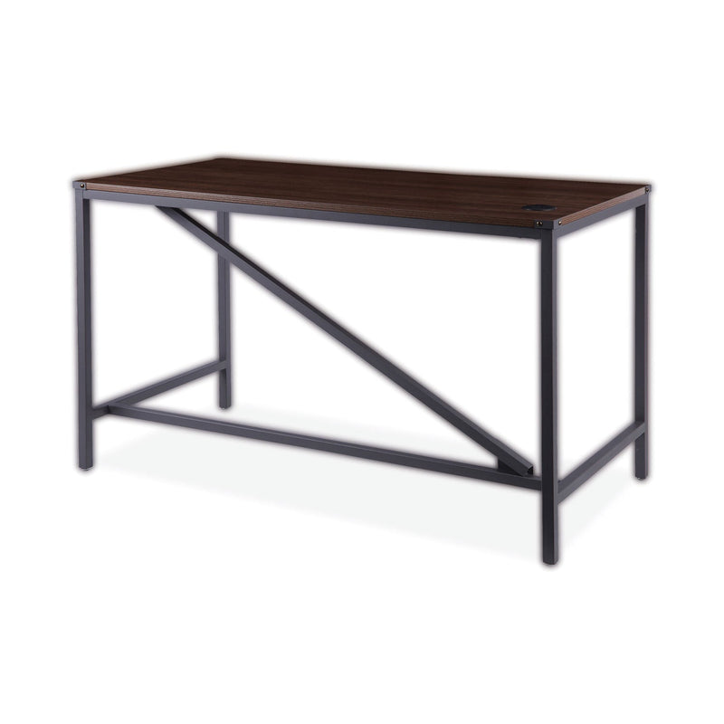 Alera Industrial Series Table Desk, 47.25" x 23.63" x 29.5", Modern Walnut