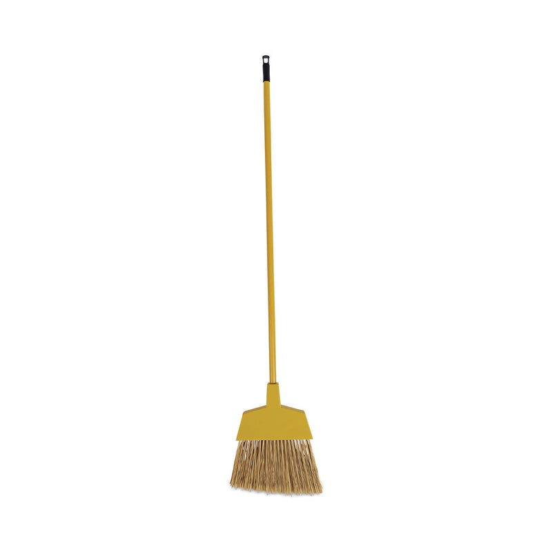 Boardwalk Poly Bristle Angler Broom, 53" Handle, Yellow, 12/Carton