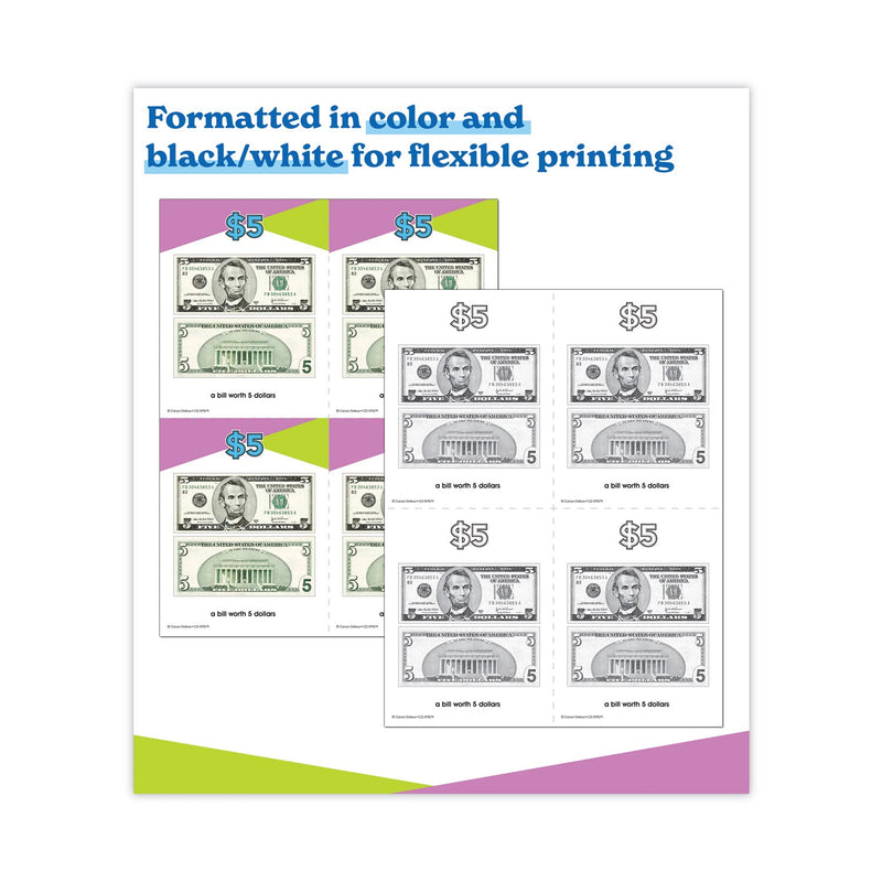 Carson-Dellosa Education In a Flash USB, US Money, Ages 6-8, 229 Pages