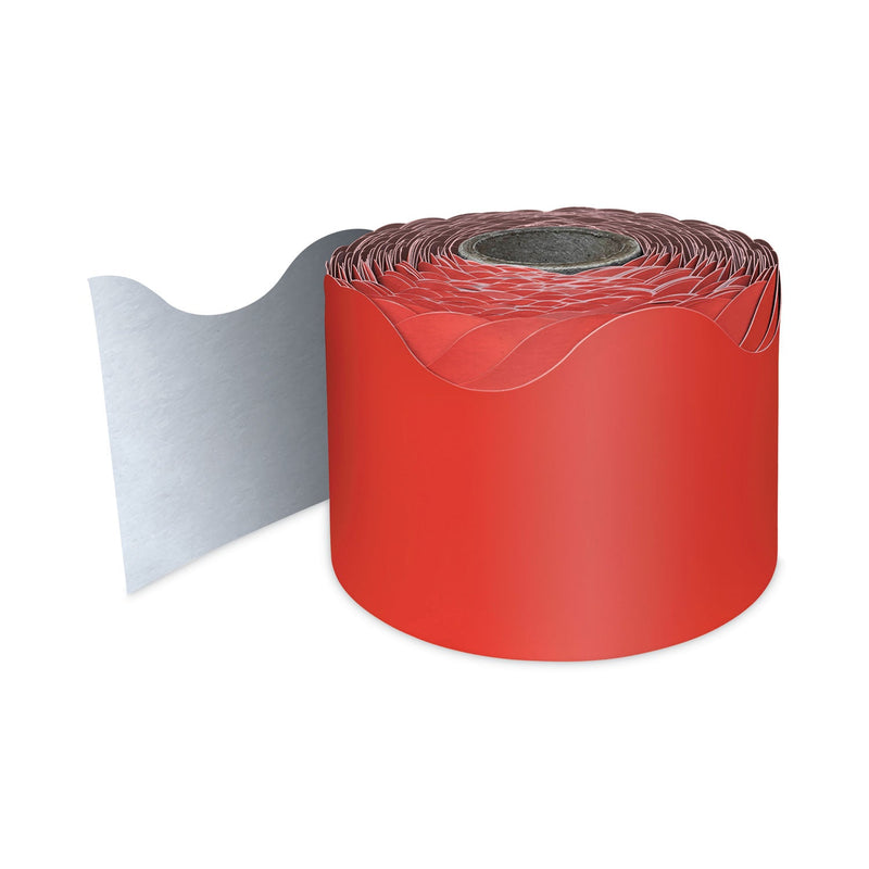 Carson-Dellosa Education Rolled Scalloped Borders, 2.25" x 65 ft, Red