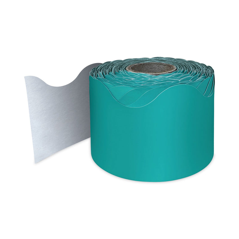 Carson-Dellosa Education Rolled Scalloped Borders, 2.25" x 65 ft, Teal