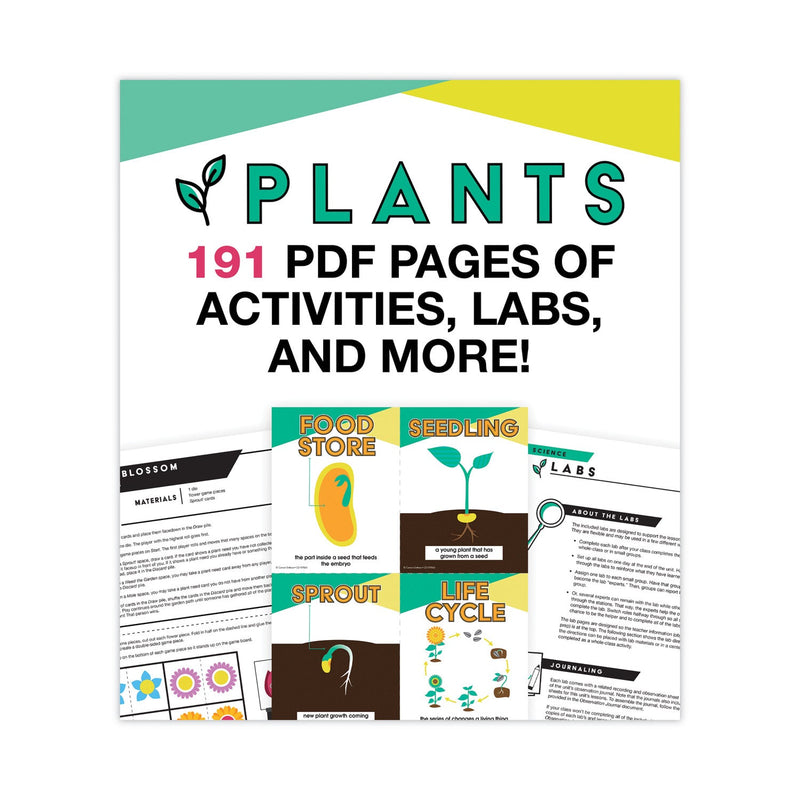 Carson-Dellosa Education In a Flash USB, Plants, Ages 5-8, 191 Pages