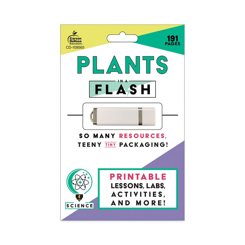Carson-Dellosa Education In a Flash USB, Plants, Ages 5-8, 191 Pages