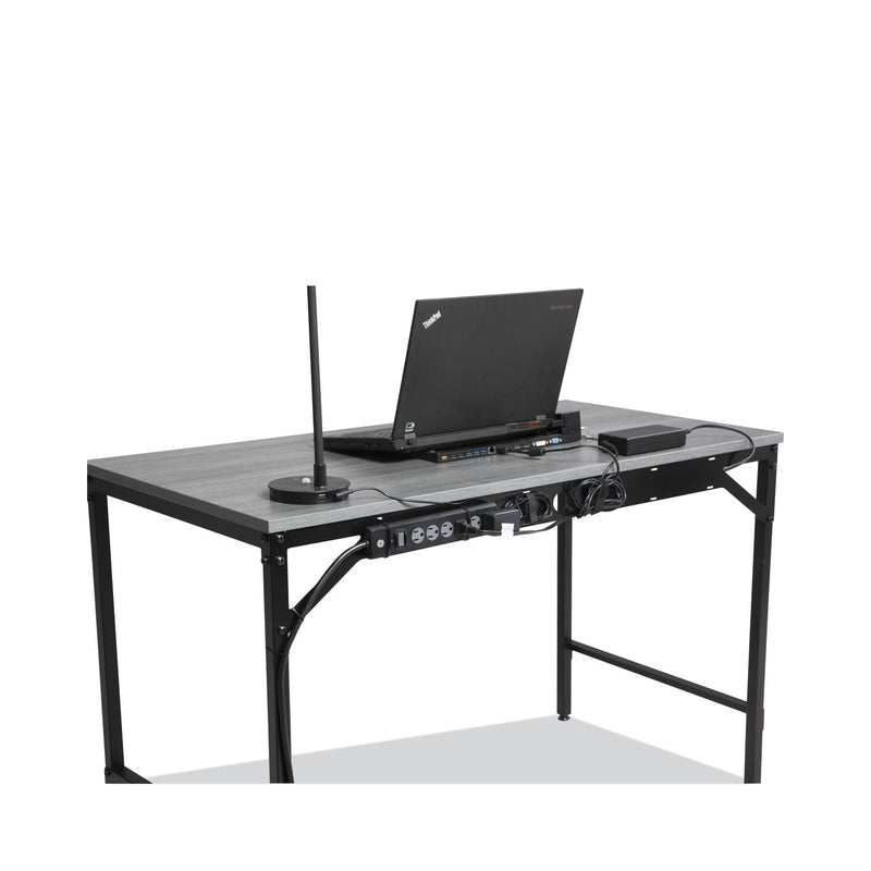 Safco Simple Work Desk, 45.5" x 23.5" x 29.5", Gray