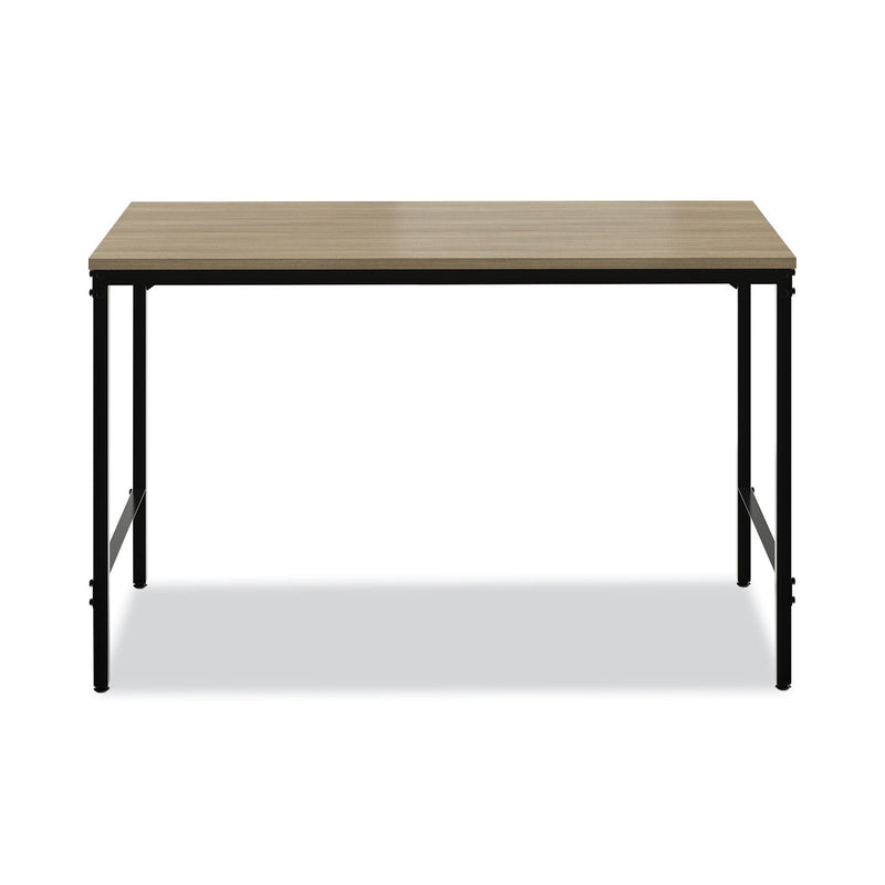Safco Simple Work Desk, 45.5" x 23.5" x 29.5", Walnut