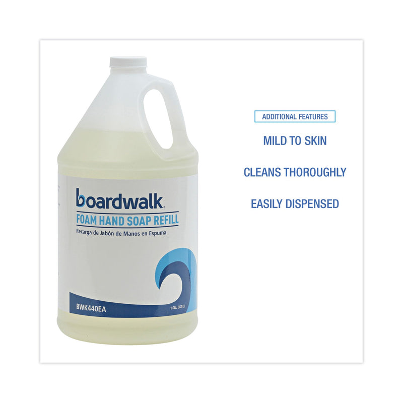 Boardwalk Foaming Hand Soap, Herbal Mint Scent, 1 gal Bottle