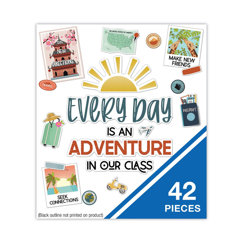 Carson-Dellosa Education Motivational Bulletin Board Set, Everyday Is an Adventure, 42 Pieces