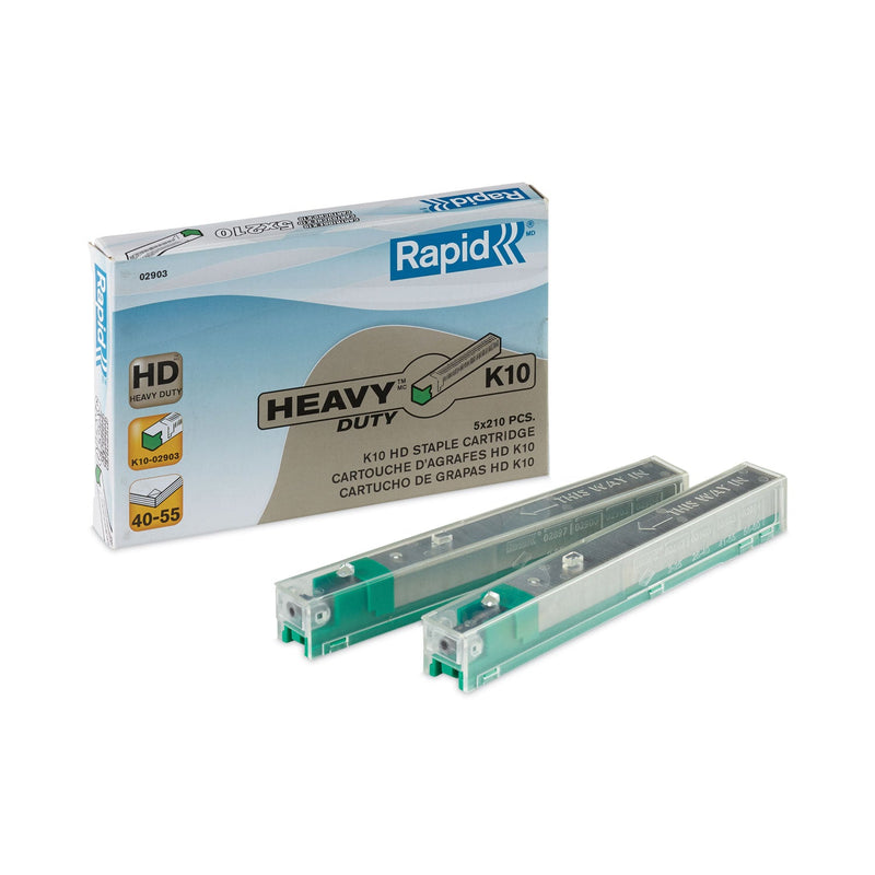 Rapid Staple Cartridge, 0.41" Leg, 0.5" Crown, Steel, 210/Cartridge, 5 Cartridges/Pack, 1,050/Pack
