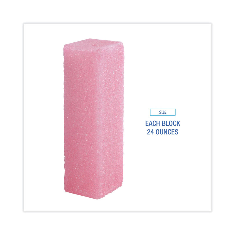 Boardwalk Deodorizing Para Wall Blocks, 24 oz, Pink, Cherry, 6/Box