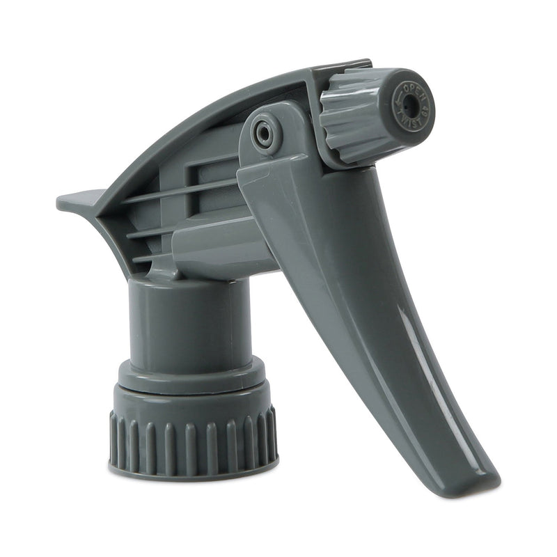 Boardwalk Chemical-Resistant Trigger Sprayer 320CR, 7.25" Tube, Fits16 oz Bottles, Gray, 24/Carton